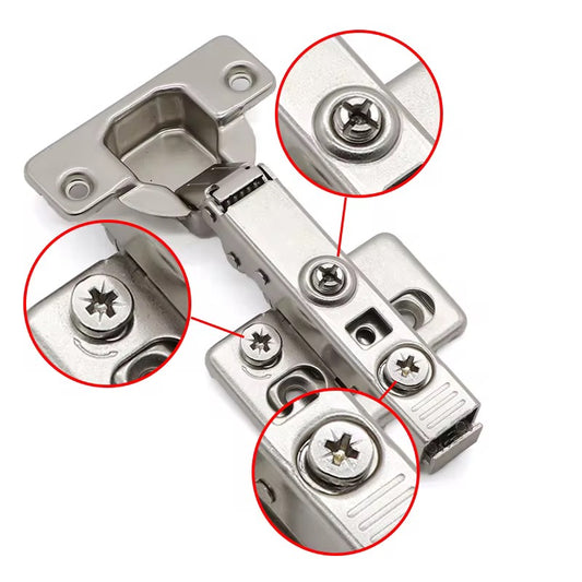 European 3 Way Adjustable Cabinet Hinges (Box of 100)