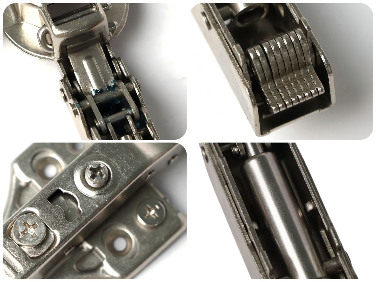 European 3-Way Adjustable Cabinet Hinges MAX with Dowels (Box of 100)