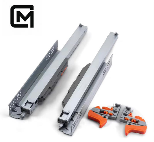 21-inch soft-close bottom-mount hidden drawer slides