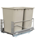 Double Waste Pull-Out, 36 Quart x 2, Soft Close Slide, Cabinet Floor Mounted