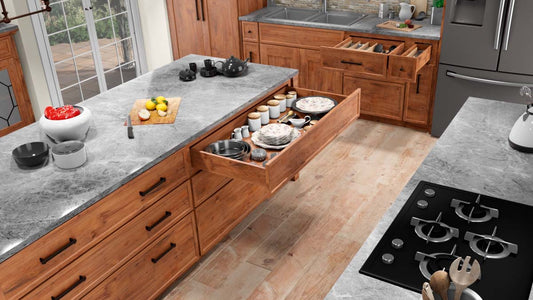 21-inch soft-close bottom-mount hidden drawer slides